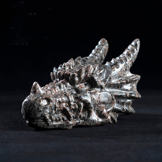 Yooperlite Dragon Head Carving