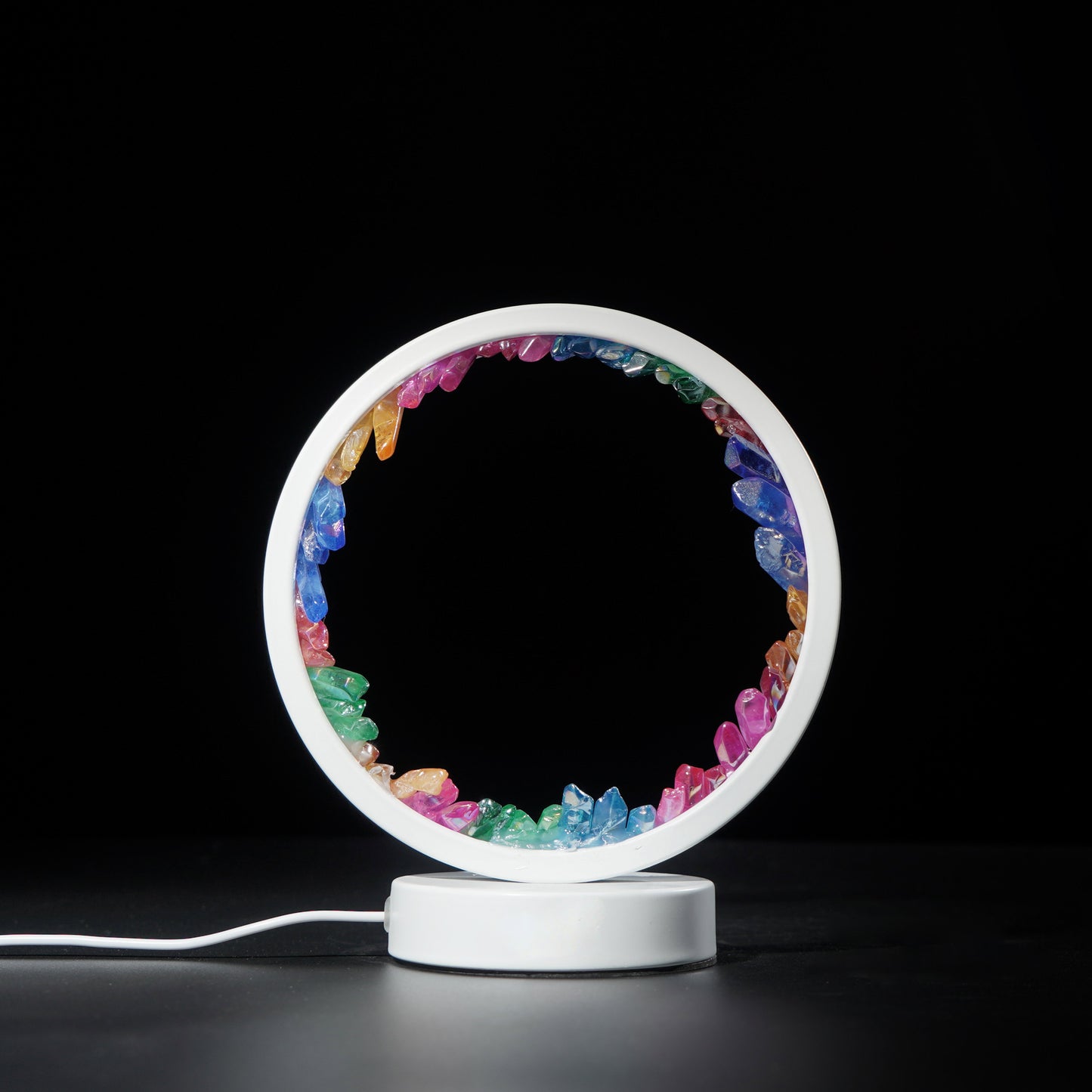 Round Aura quartz lamp