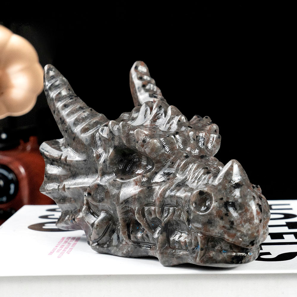 Yooperlite Dragon Head Carving
