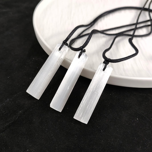 White Selenite Pendant