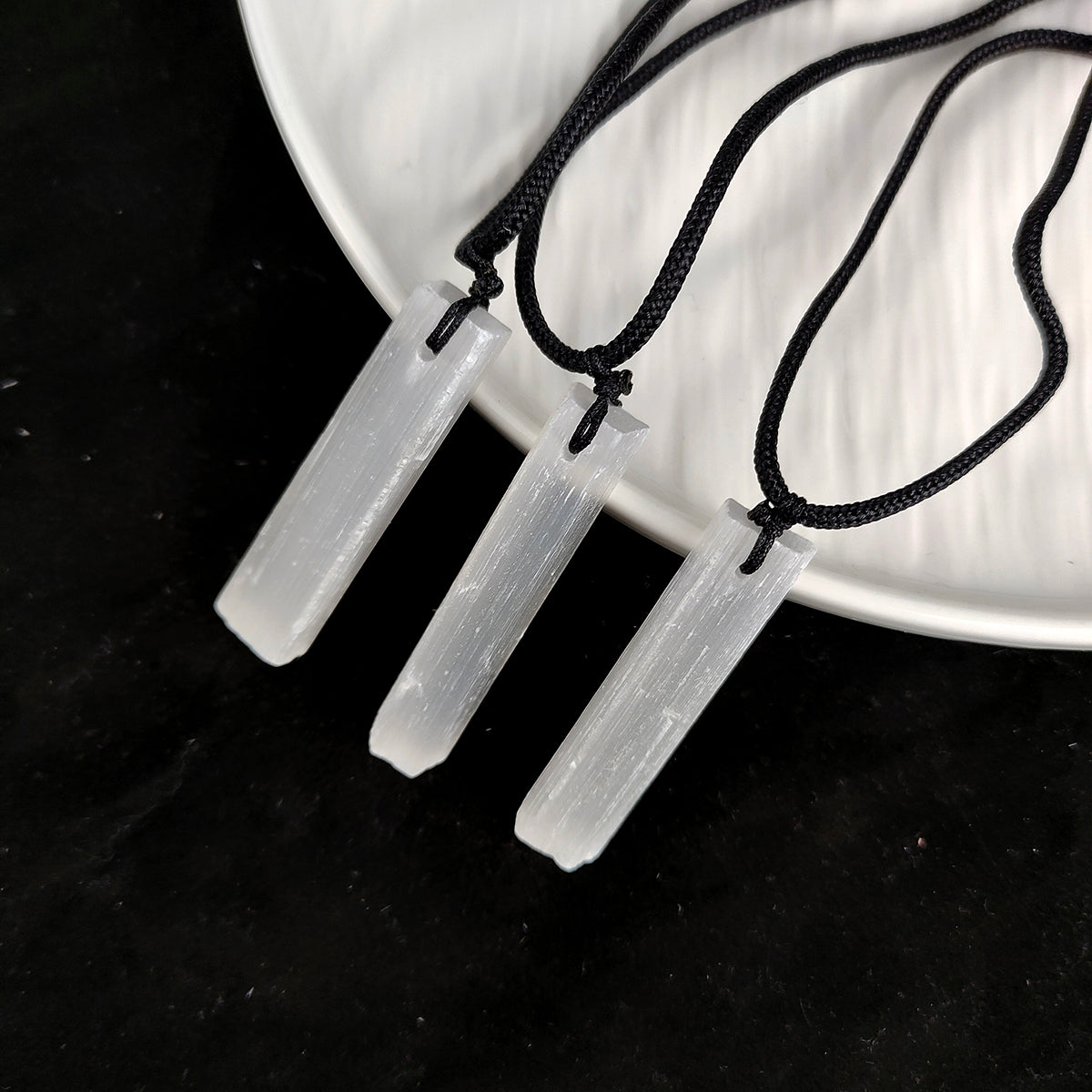 White Selenite Pendant