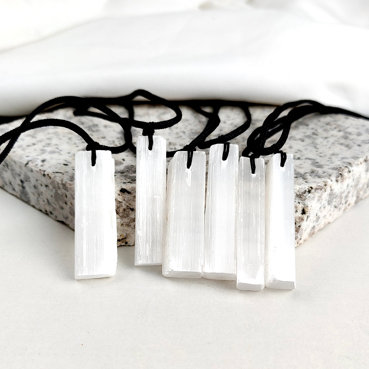 White Selenite Pendant