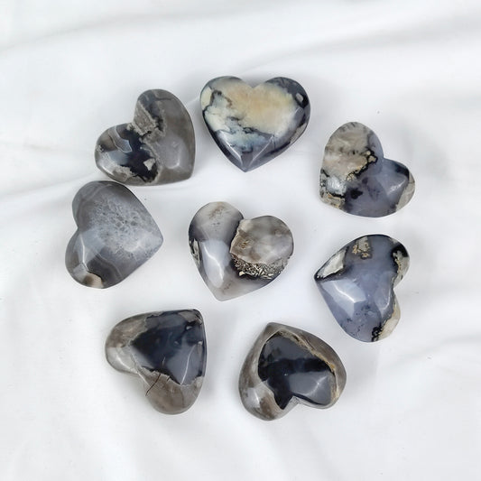 Fluorescent Agate Heart -1KG