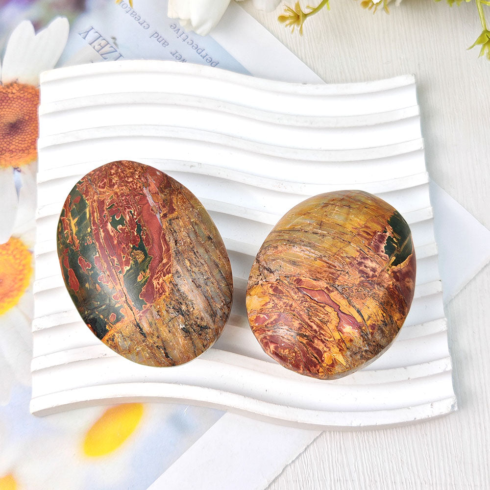 Red Creek Jasper Palm Stone-1KG
