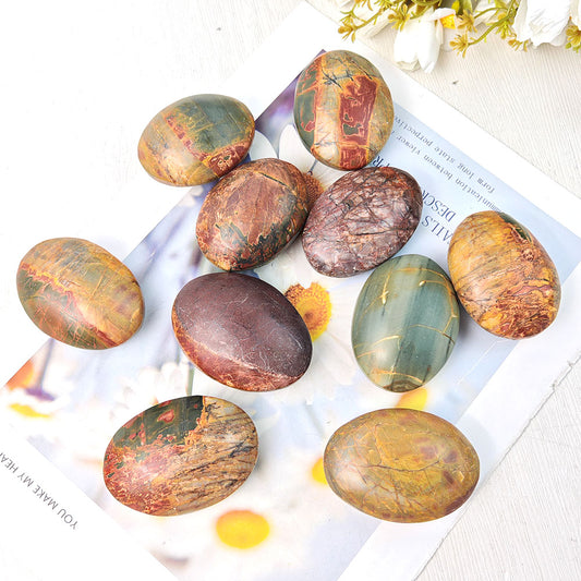 Red Creek Jasper Palm Stone-1KG