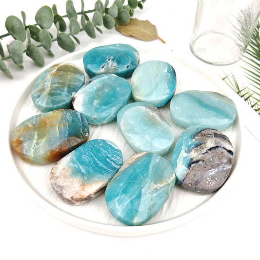 Amazonite Crystal Palm Stone-1KG