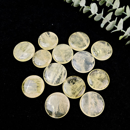 Citrine Round Palm Stone-1KG