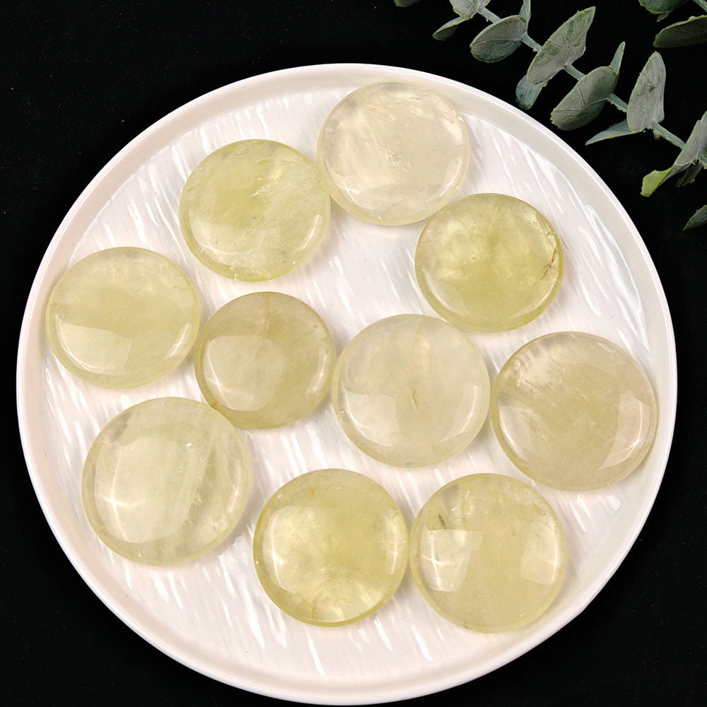 Citrine Round Palm Stone-1KG