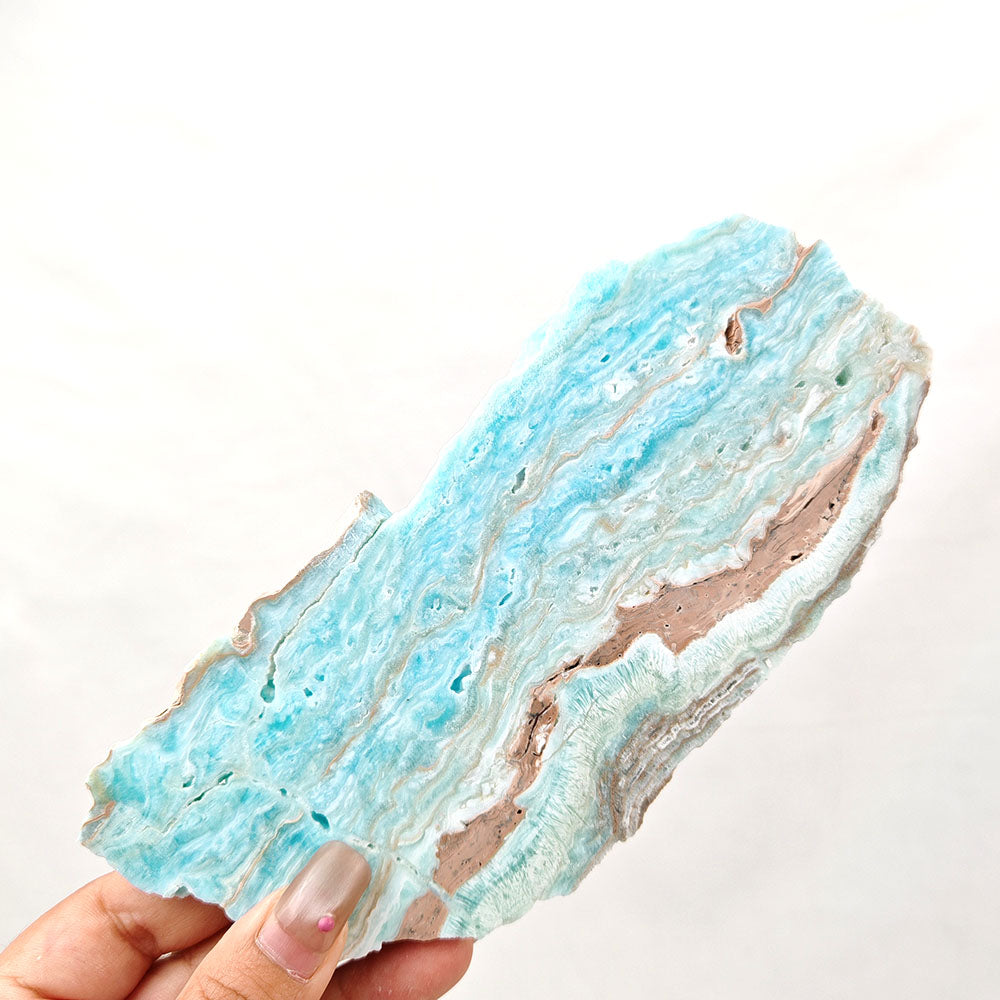 Hemimorphite Slice Random Shape-1KG