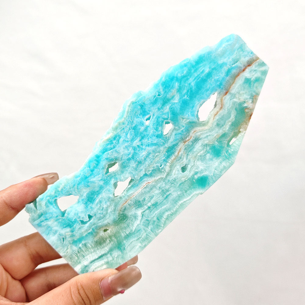 Hemimorphite Slice Random Shape-1KG
