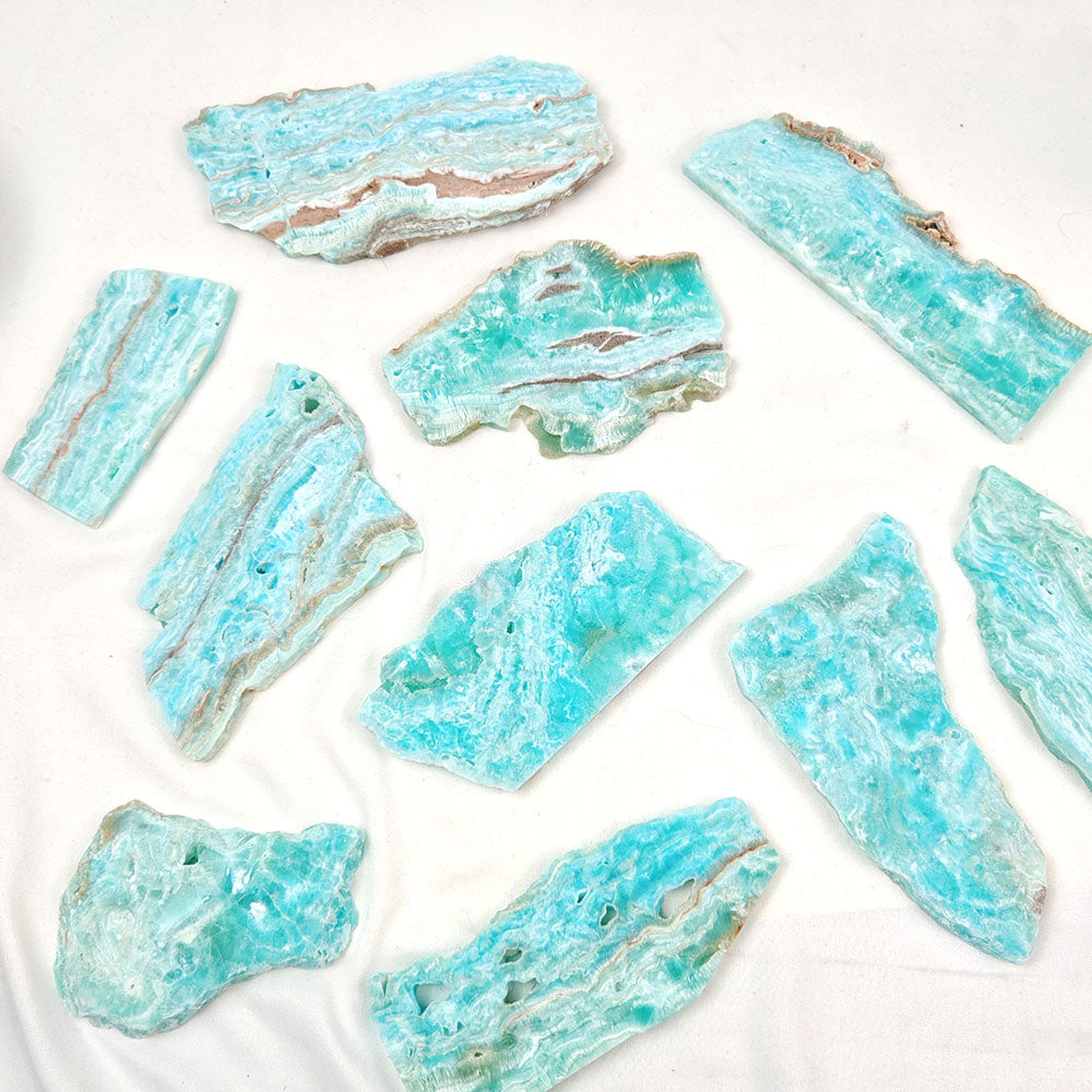 Hemimorphite Slice Random Shape-1KG