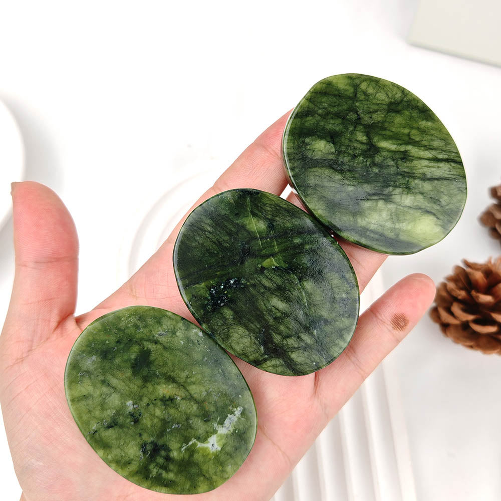 Xiuyan Jade Plat Palm Stone-1KG