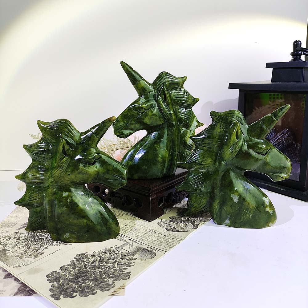 Xiuyan Jade Unicorn Carving