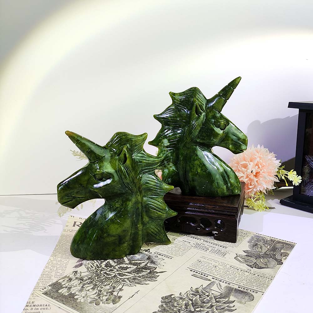 Xiuyan Jade Unicorn Carving