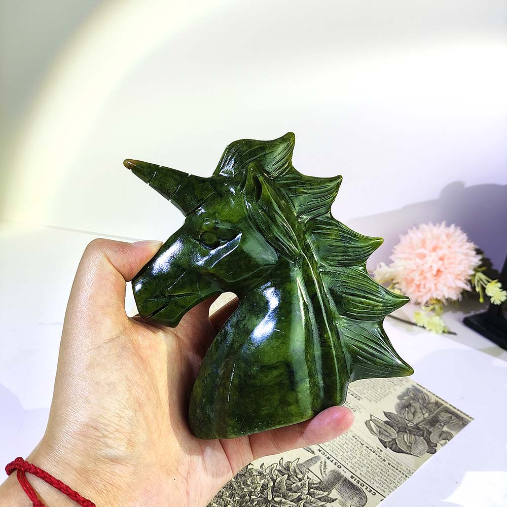 Xiuyan Jade Unicorn Carving