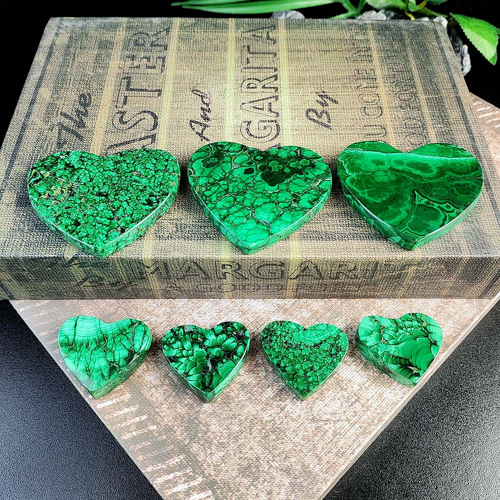 Malachite Heart-1KG