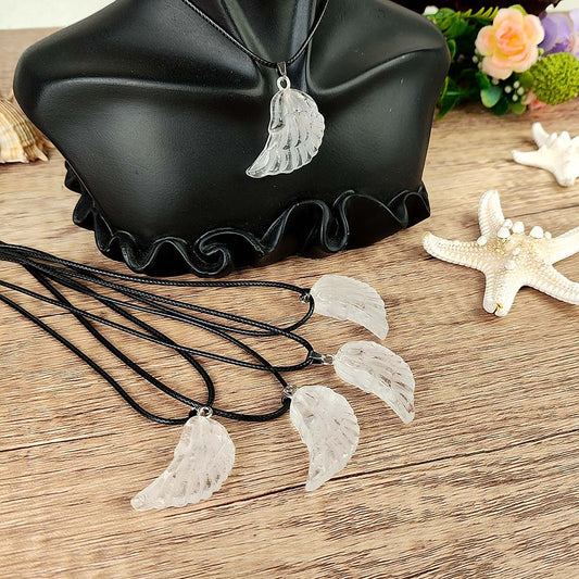 Clear Quartz Wing Pendant