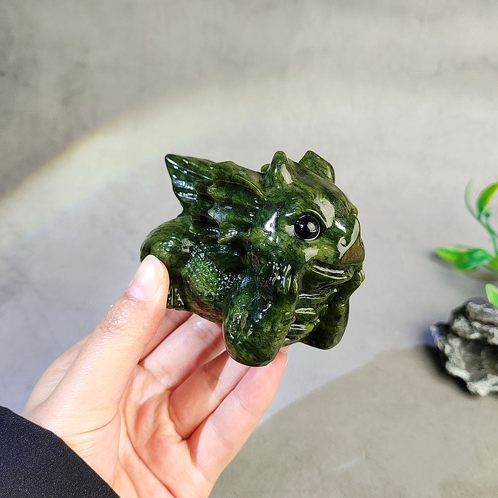 Xiuyan Jade Dragon Carving