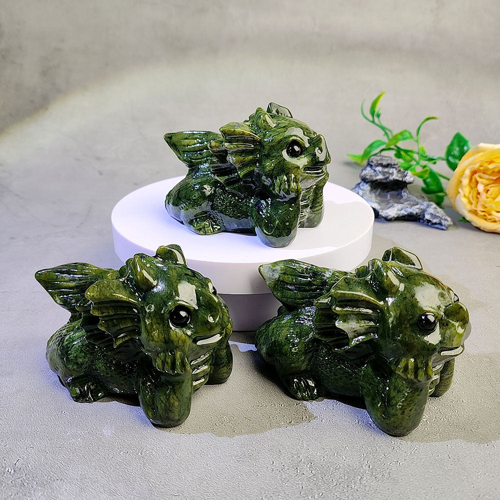 Xiuyan Jade Dragon Carving