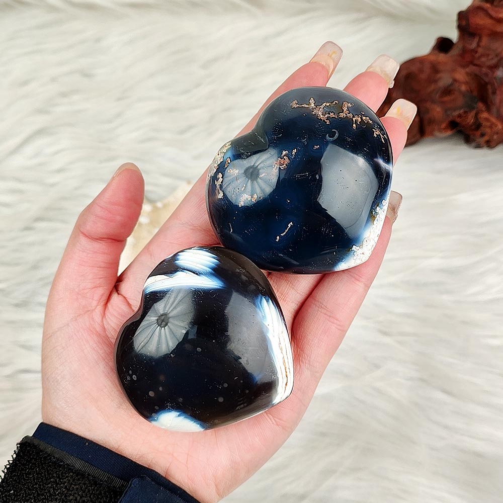 Orca Agate Heart-1KG