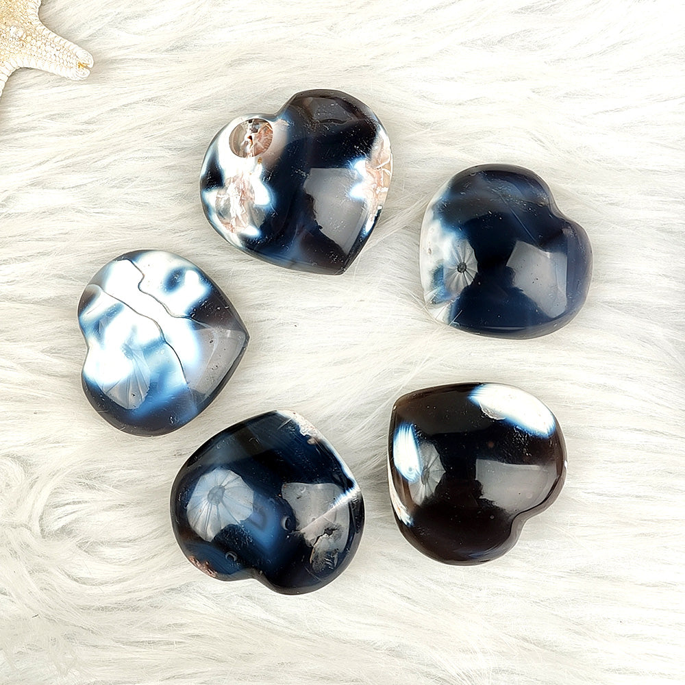 Orca Agate Heart-1KG