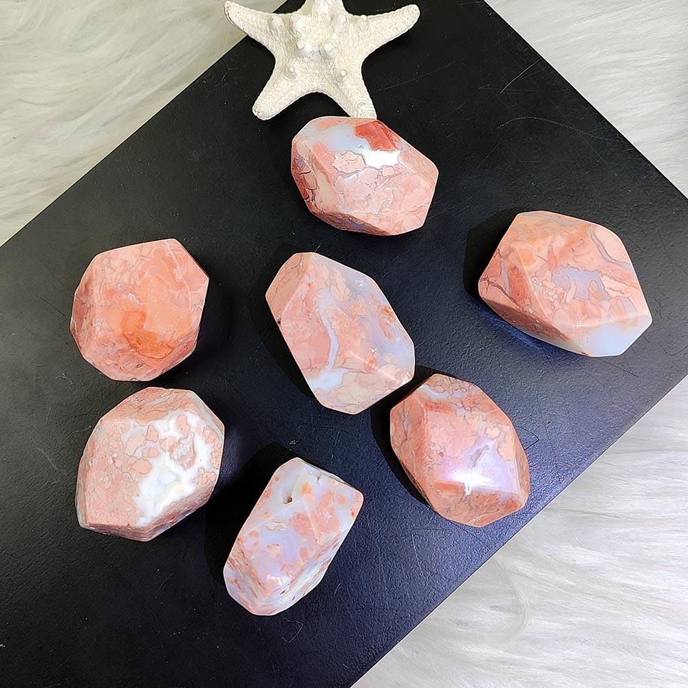 Petal Agate Irregular Shaped Ornament-1KG