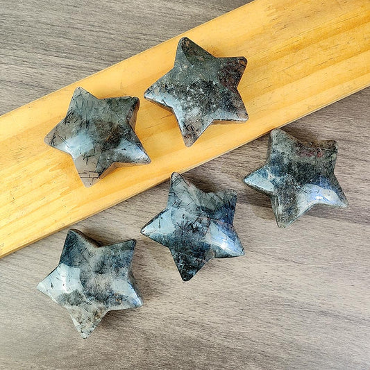 Black Rutilated Quartz Star Ornament-1KG