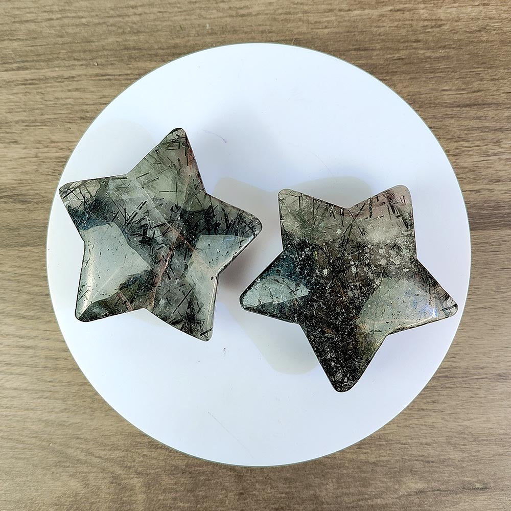 Black Rutilated Quartz Star Ornament-1KG