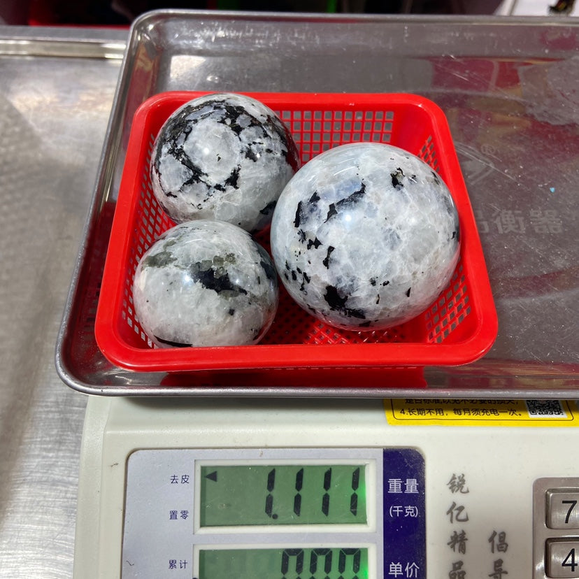 1kg Wholesale Rainbow moonstone sphere