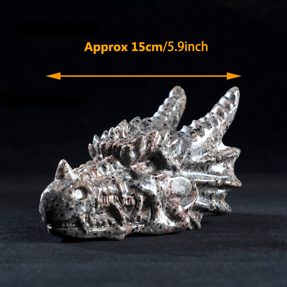 Yooperlite Dragon Head Carving