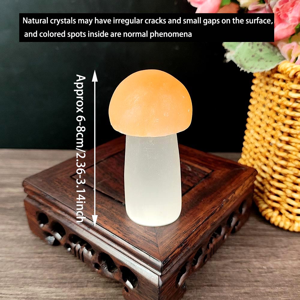 Selenite Mushroom Ornament-1KG