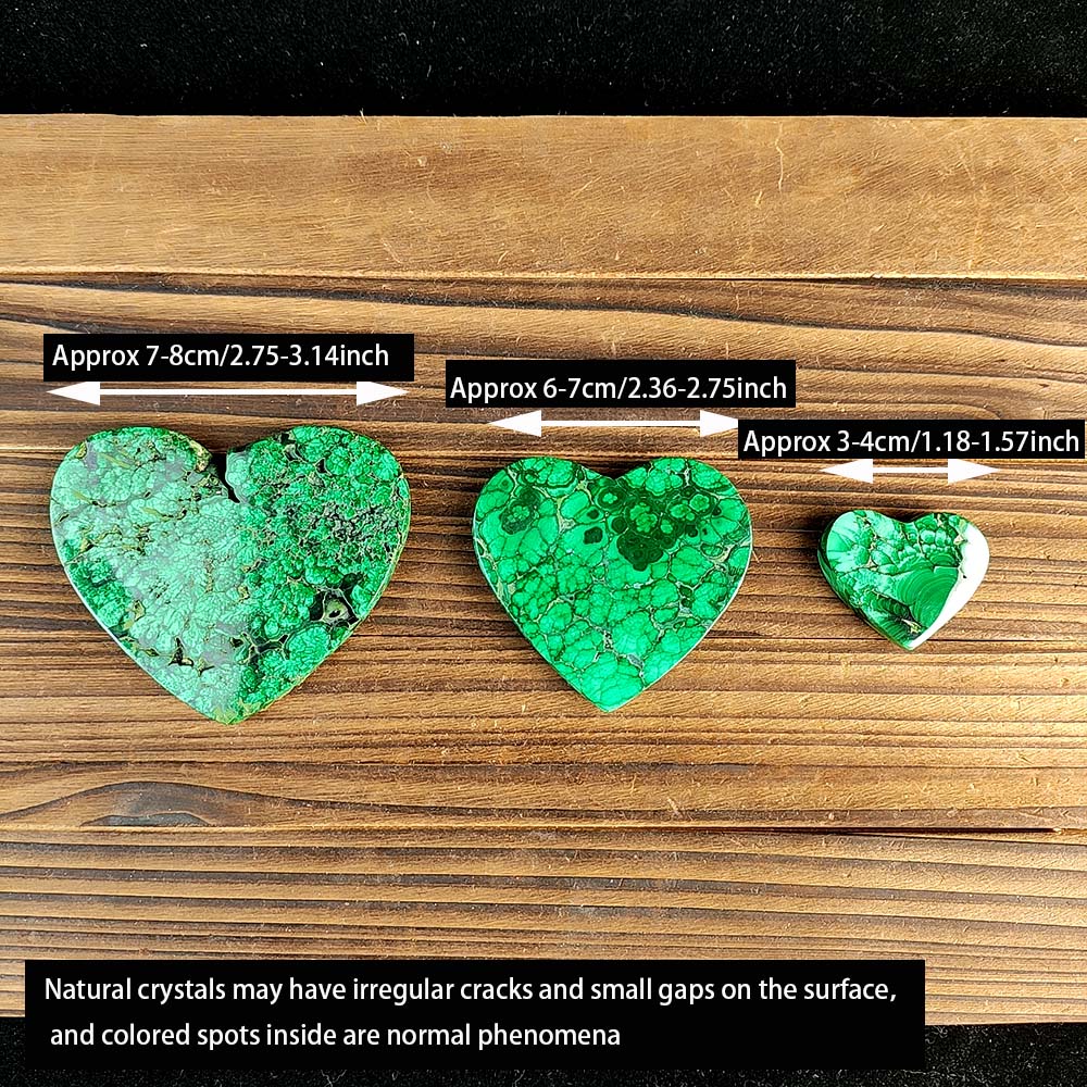 Malachite Heart-1KG