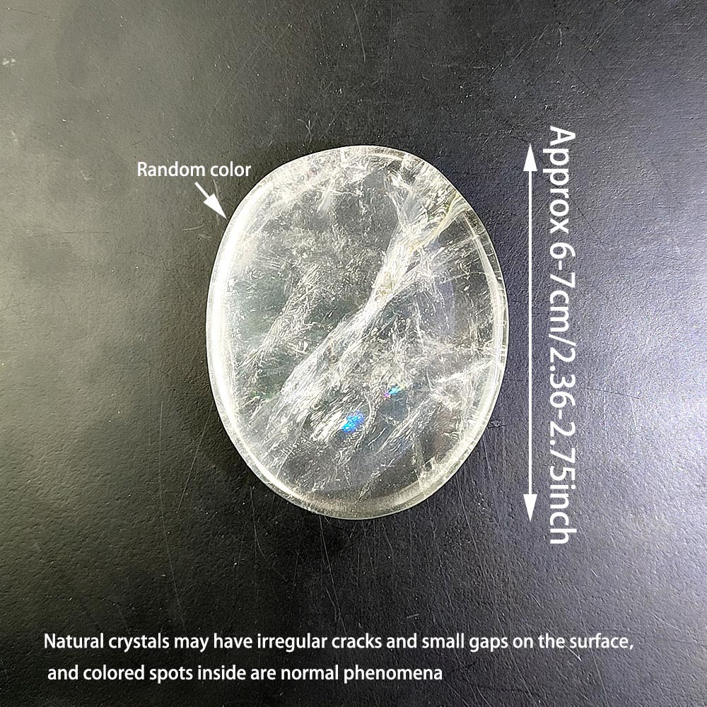 Clear Quartz Palm Stone-1KG