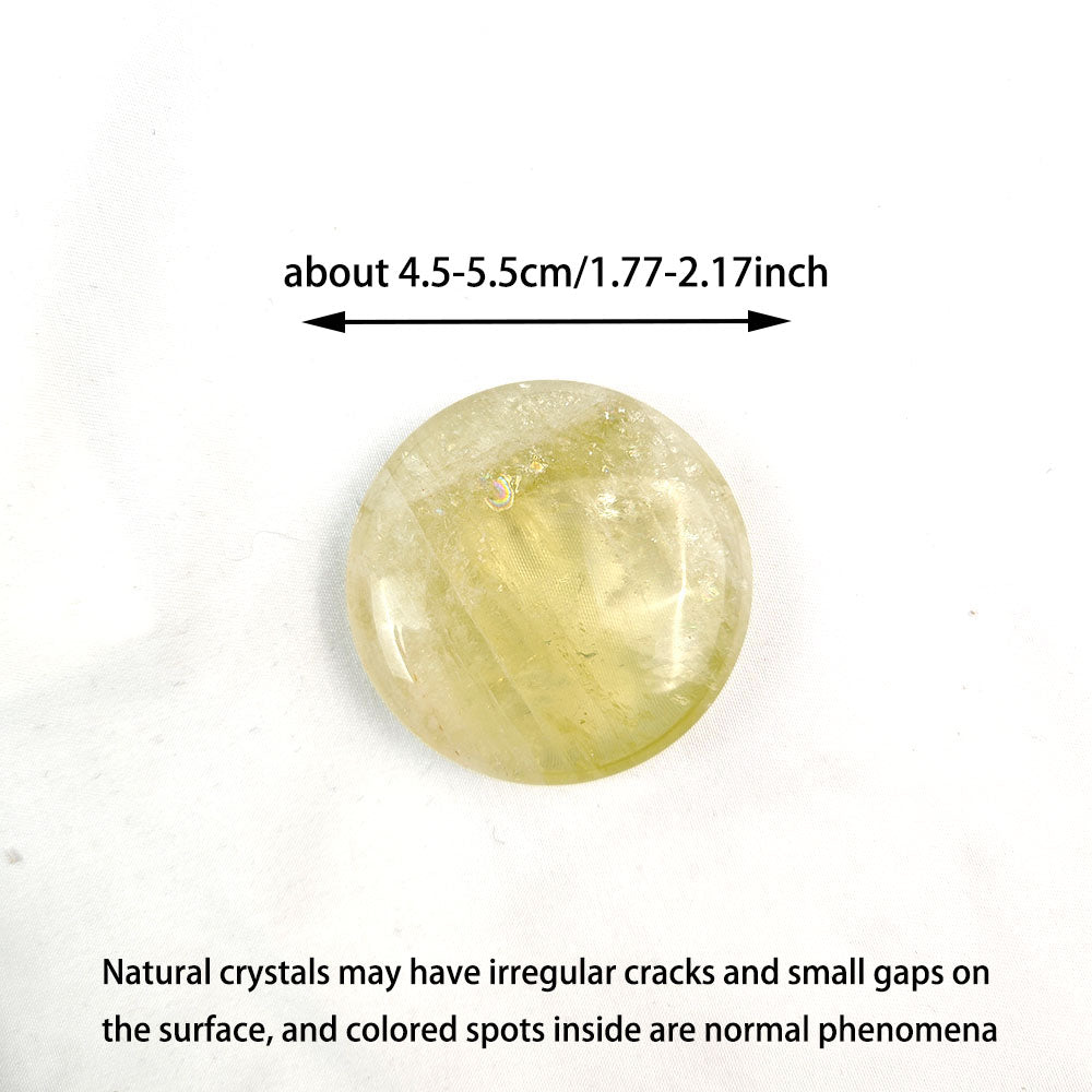 Citrine Round Palm Stone-1KG