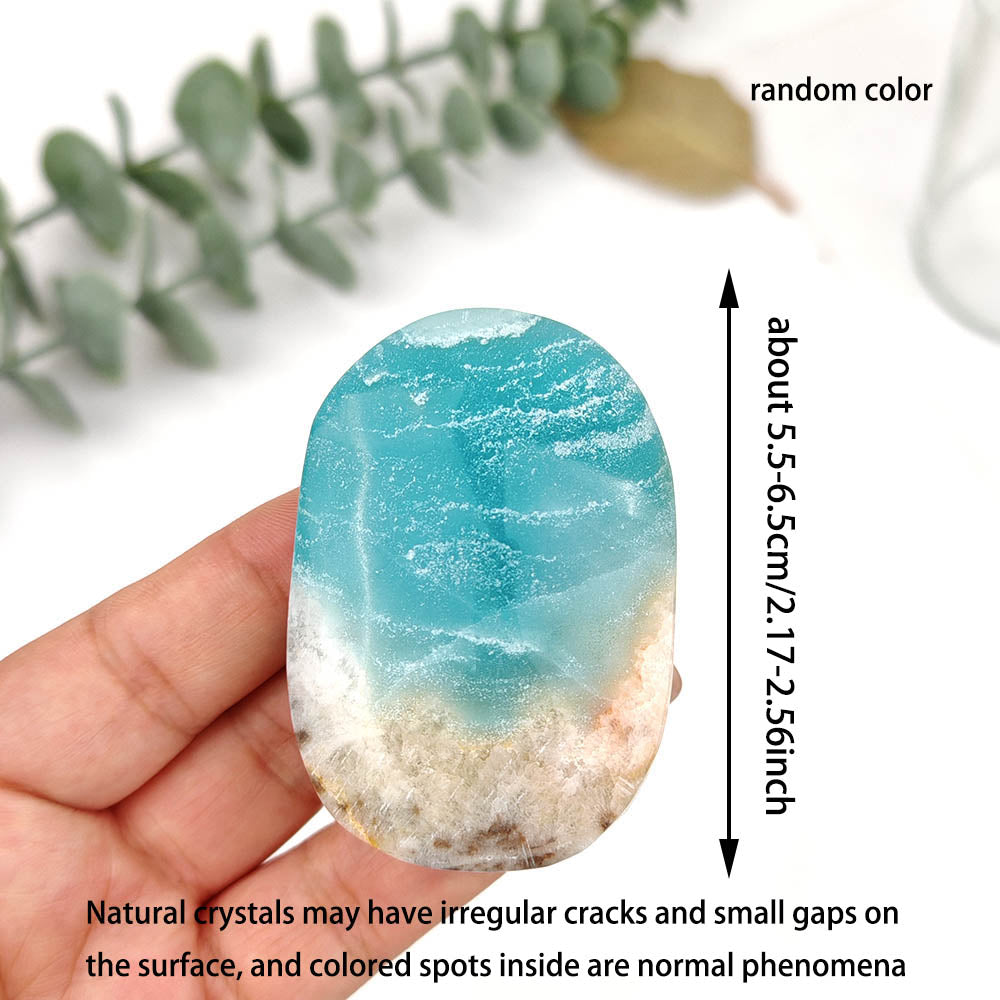 Amazonite Crystal Palm Stone-1KG