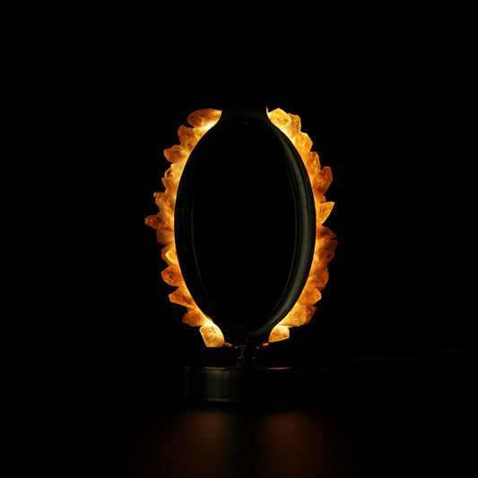 "0" Shape Crystal Lamp - Kindfull Crystal
