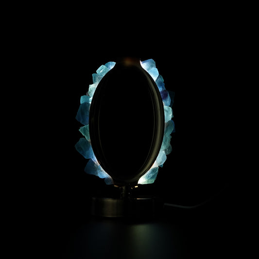 "0" Shape Crystal Lamp - Kindfull Crystal