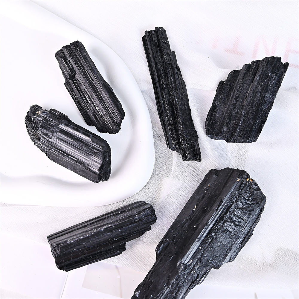 Black Tourmaline Raw Stone-1KG