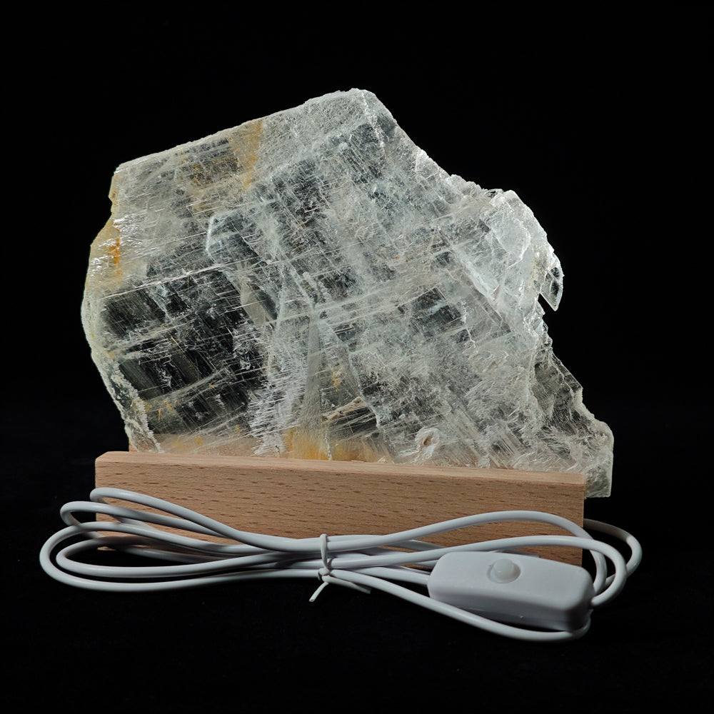Selenite Slice With Light USB - Kindfull Crystal