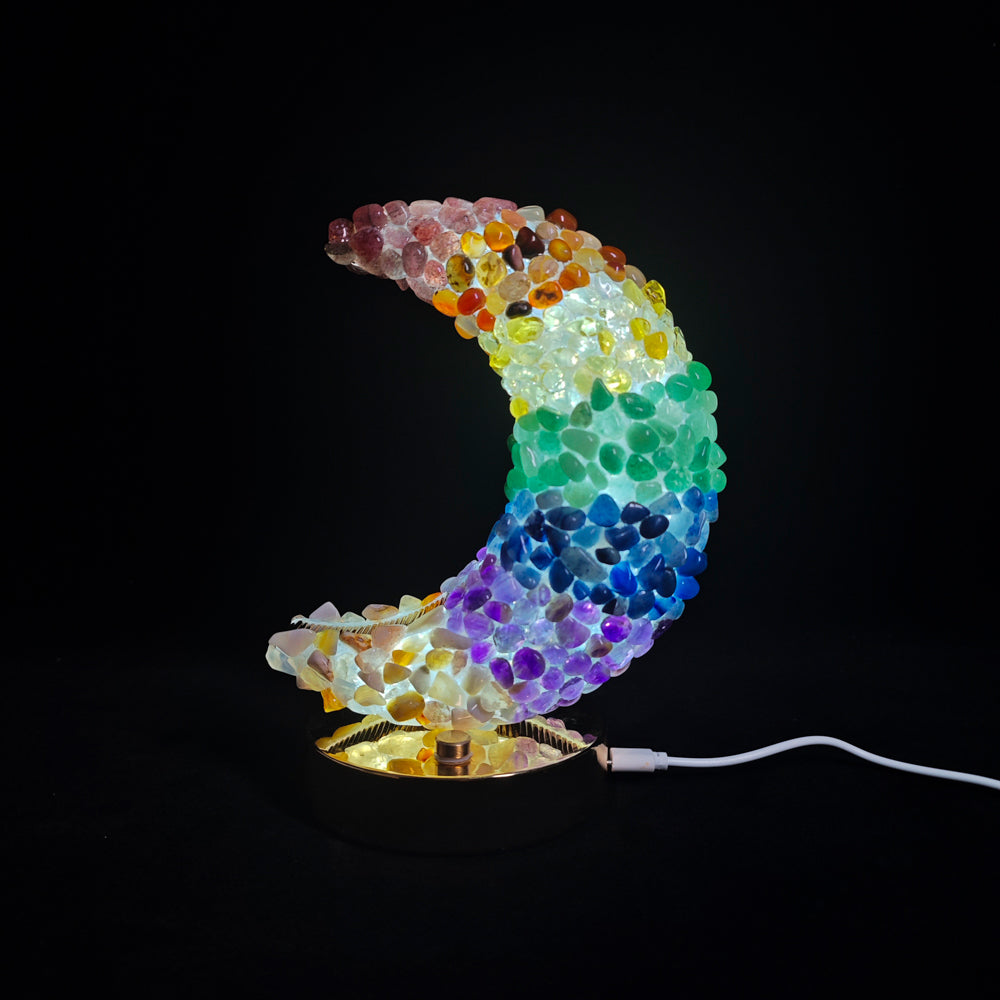 Rainbow Tumbled Stone Lamp Night Lights