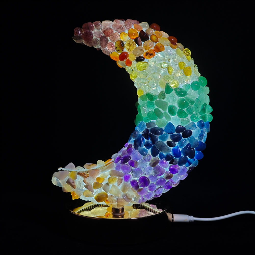 Rainbow Tumbled Stone Lamp Night Lights