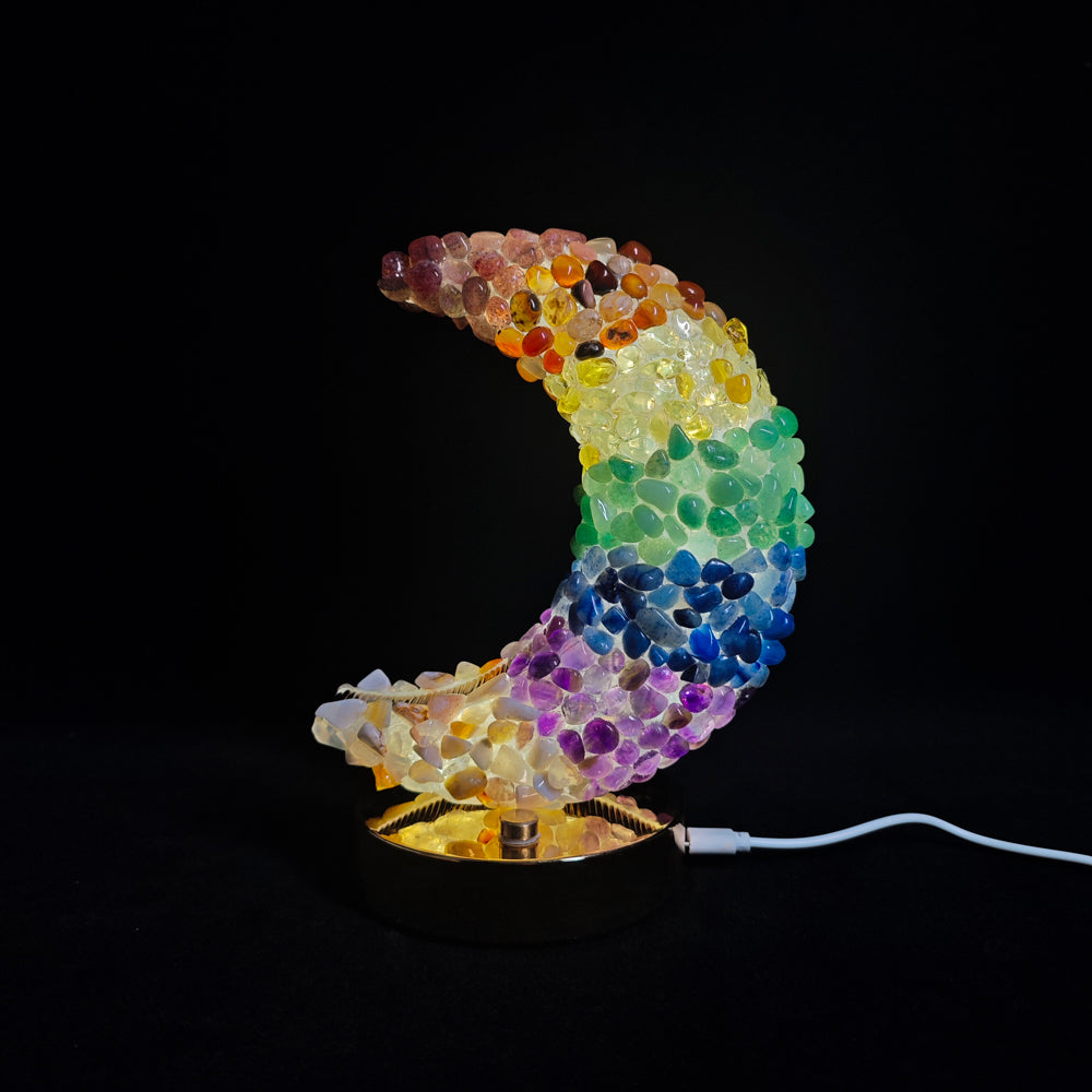 Rainbow Tumbled Stone Lamp Night Lights