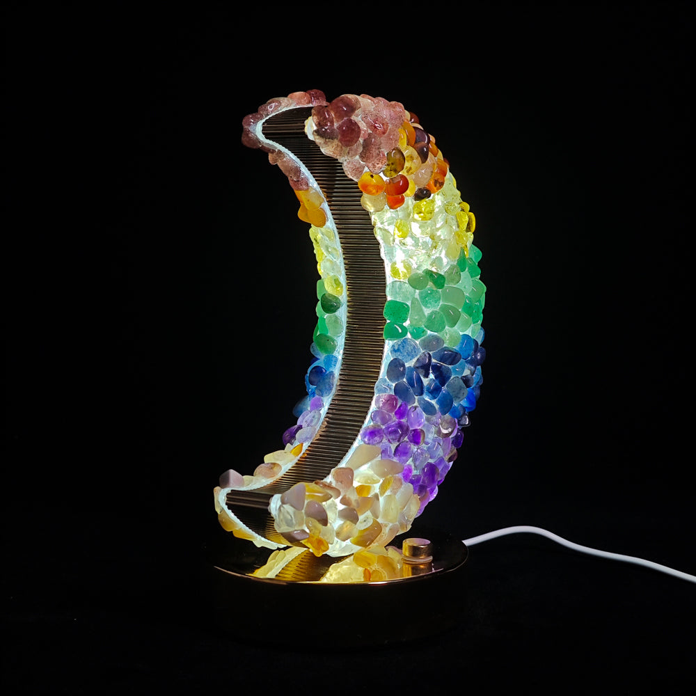 Rainbow Tumbled Stone Lamp Night Lights