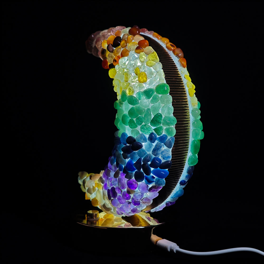 Rainbow Tumbled Stone Lamp Night Lights