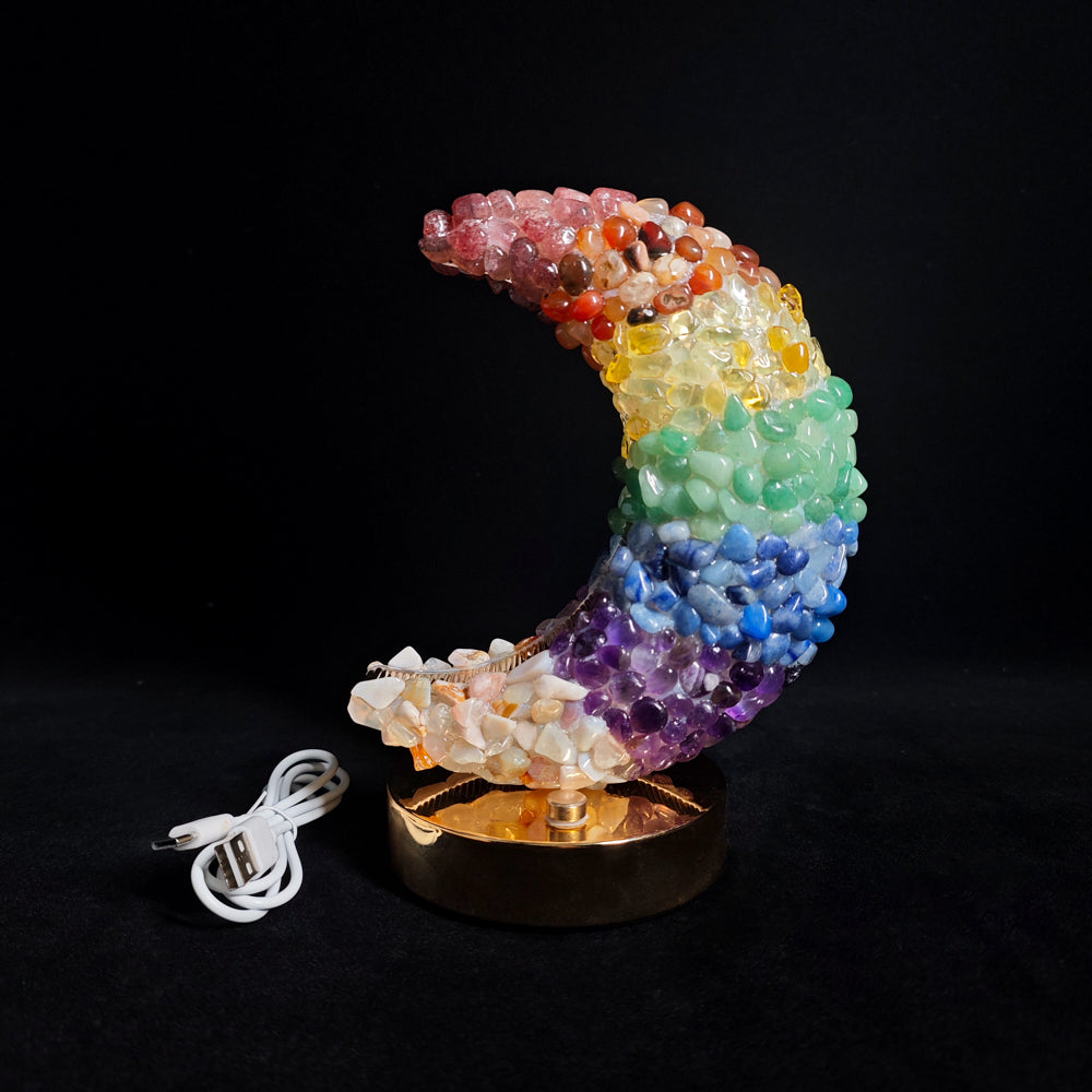 Rainbow Tumbled Stone Lamp Night Lights