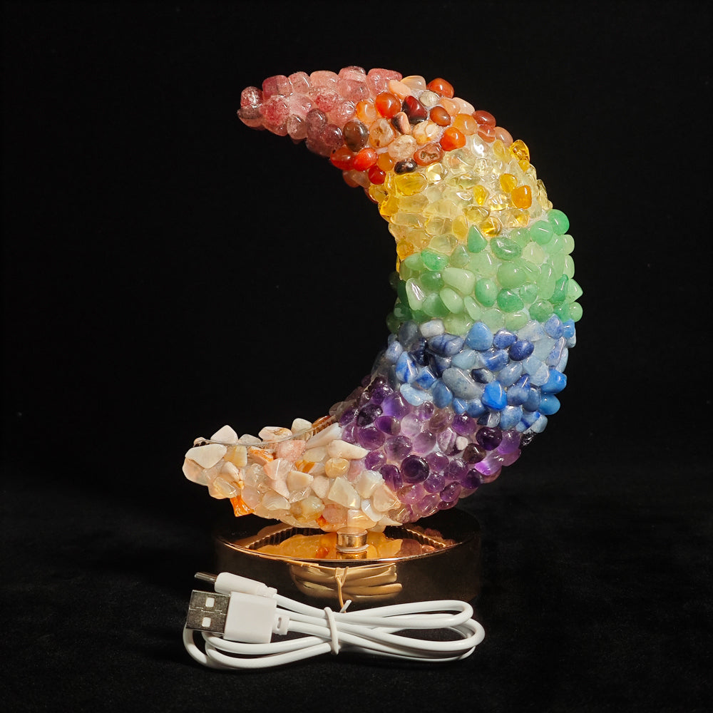 Rainbow Tumbled Stone Lamp Night Lights