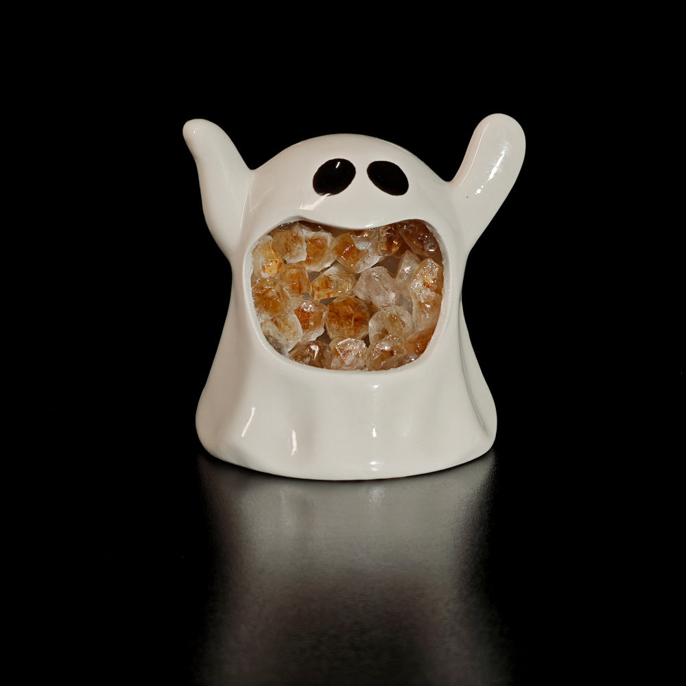 Halloween Series Pottery Lantern - Kindfull Crystal