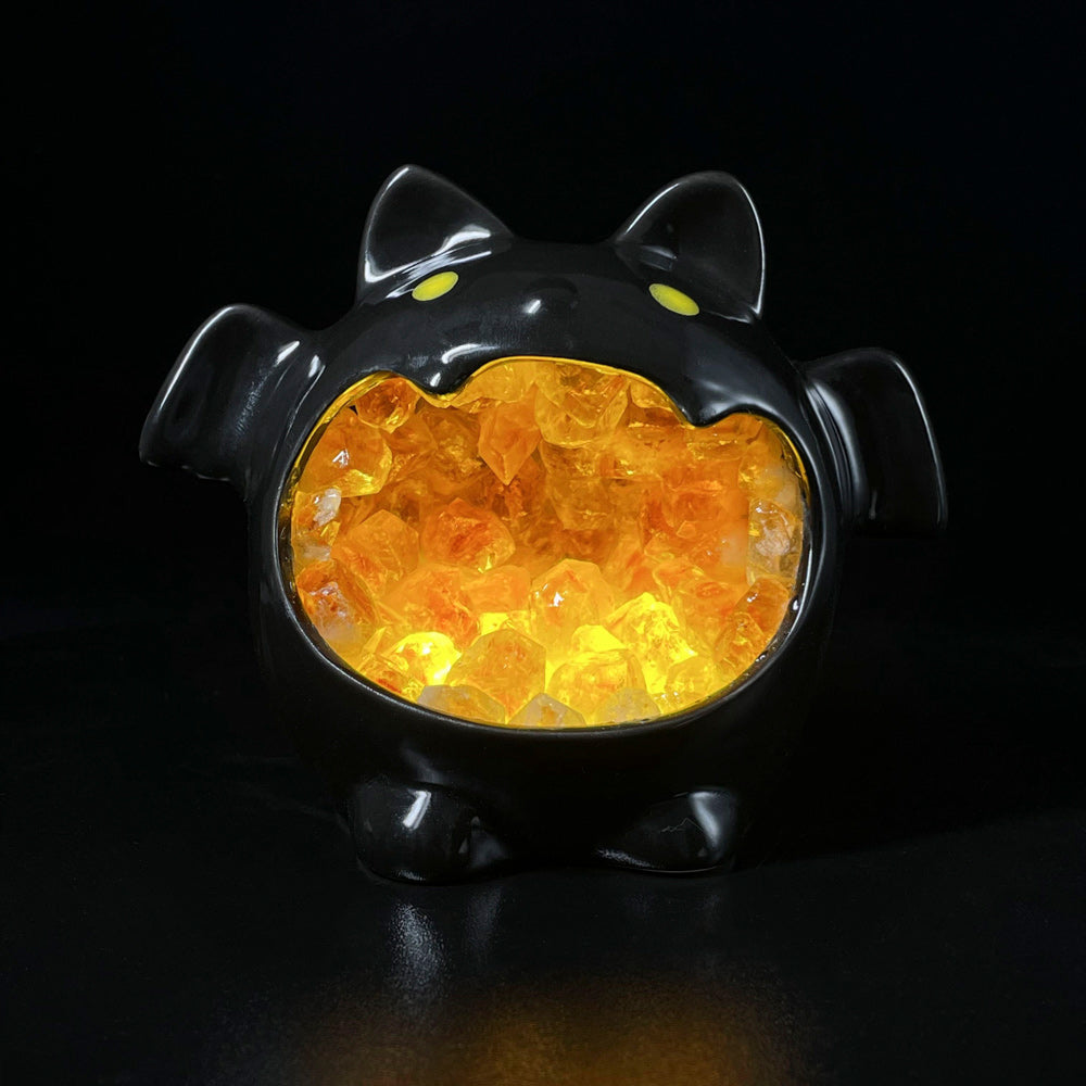 Halloween Series Pottery Lantern - Kindfull Crystal