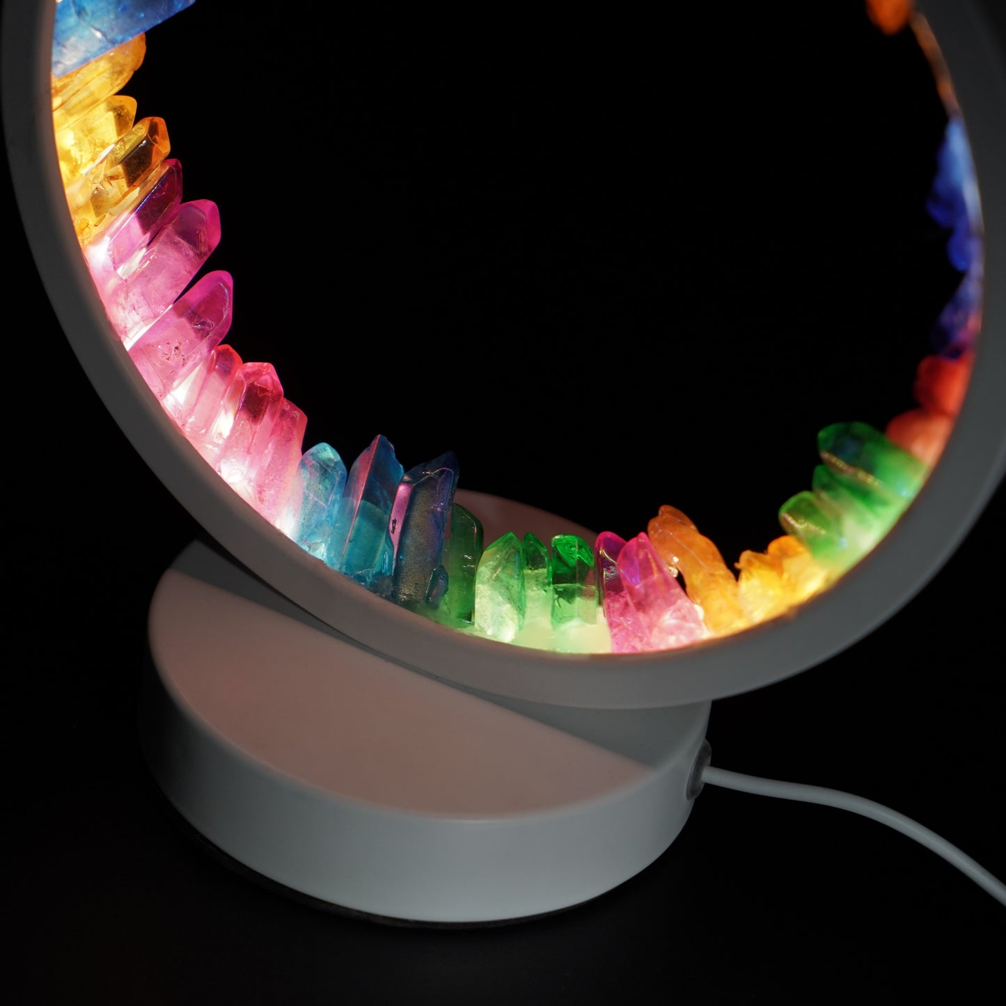 Round Aura quartz lamp