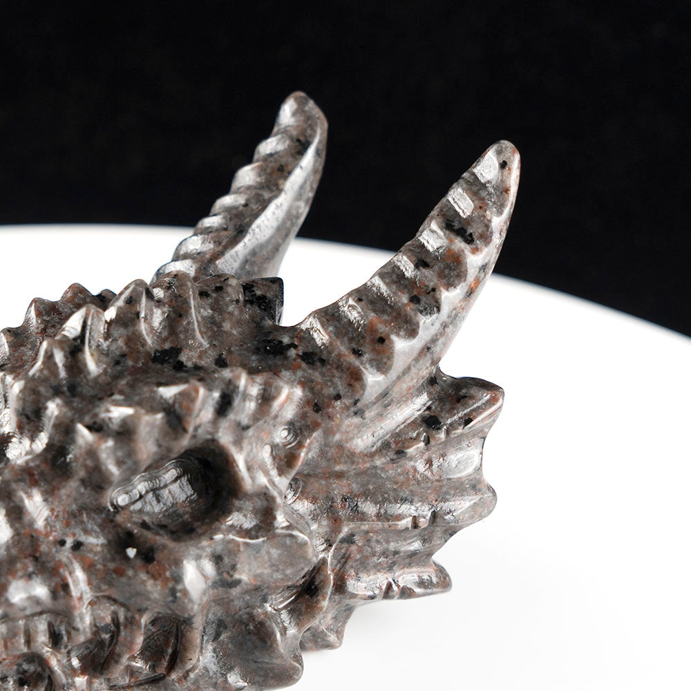 Yooperlite Dragon Head Carving